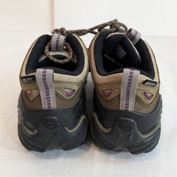 Oboz Sawtooth II Hiking Boots Women's Sz 10 Brown Tan Purple Waterproof Gorpcore - Picture 13 of 14